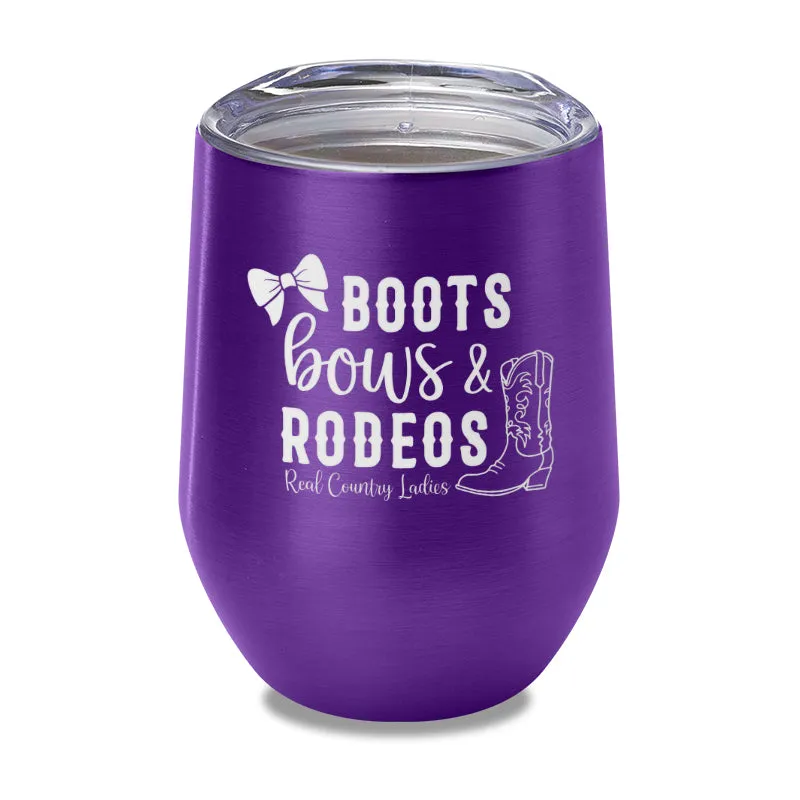 Boots Bows And Rodeos Laser Etched Tumbler