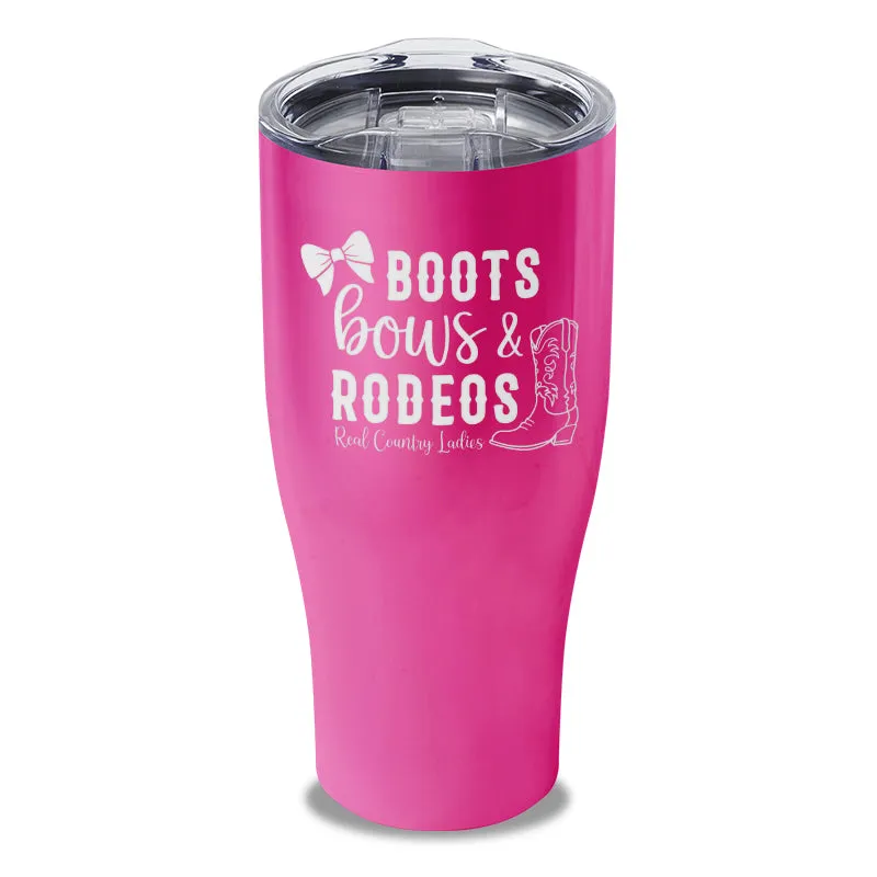 Boots Bows And Rodeos Laser Etched Tumbler