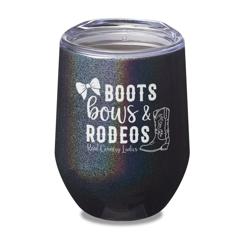 Boots Bows And Rodeos Laser Etched Tumbler