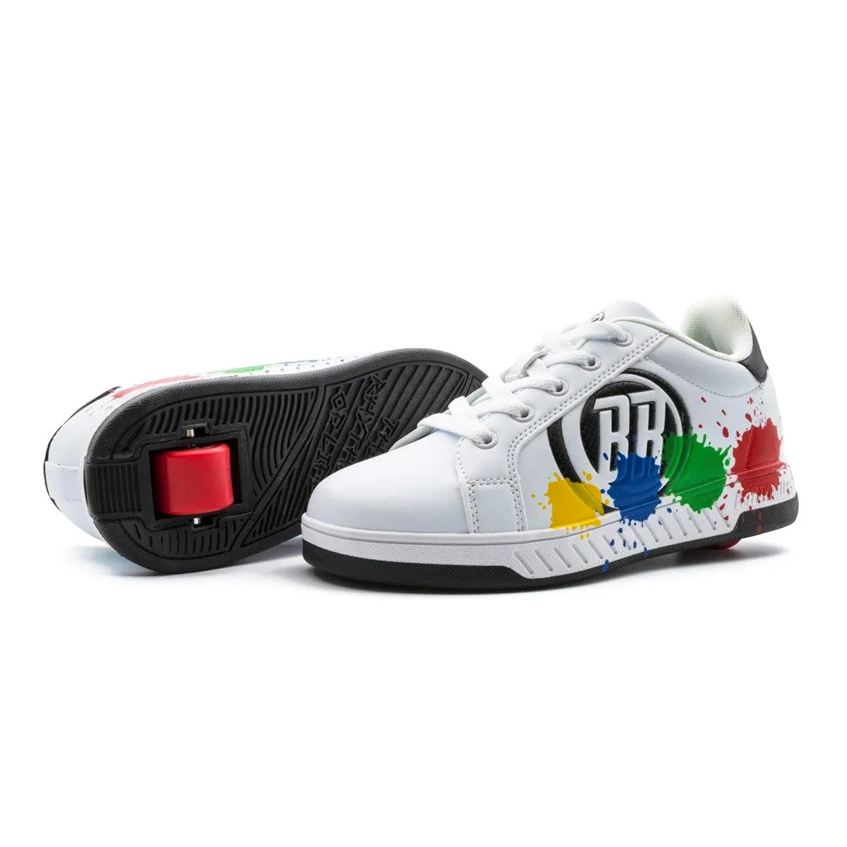 Breezy Rollers Splatter - White / Black / Multicoloured