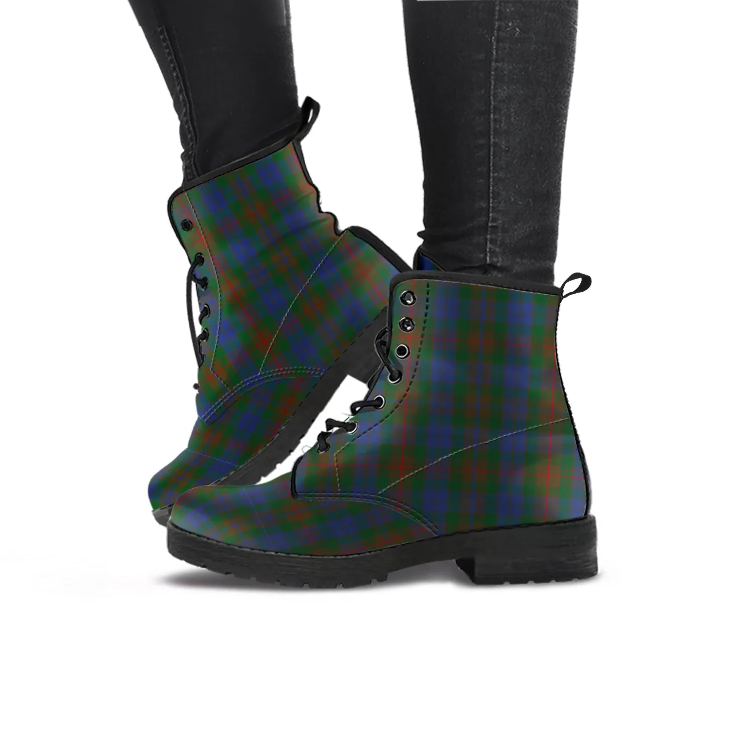 Buchanan Hunting Tartan Leather Boots