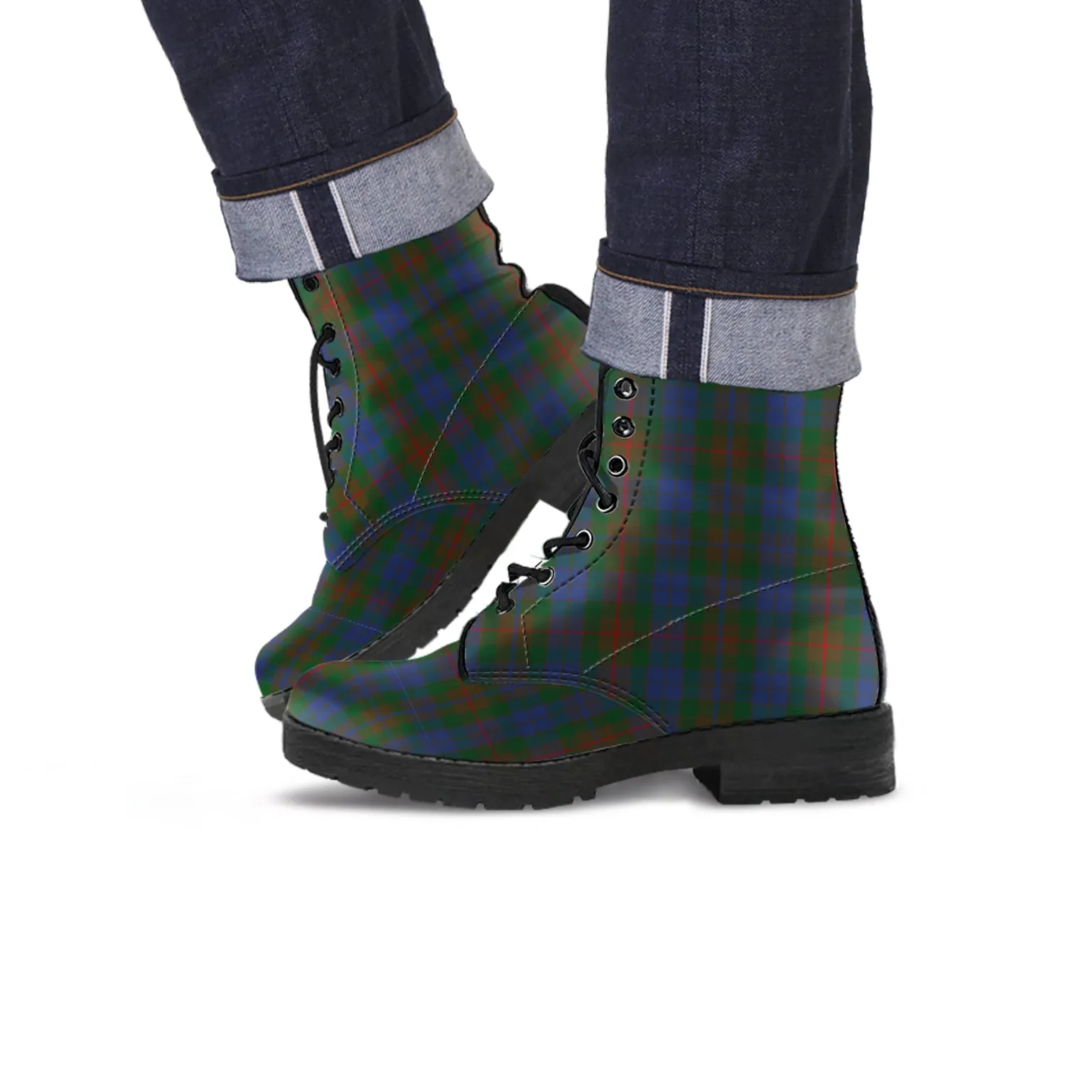 Buchanan Hunting Tartan Leather Boots