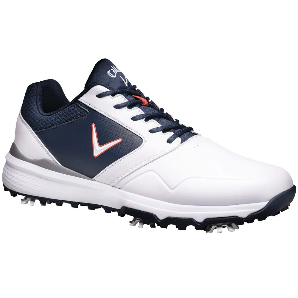 Callaway Chev LS Spiked Waterproof Shoes - White/Navy/Red