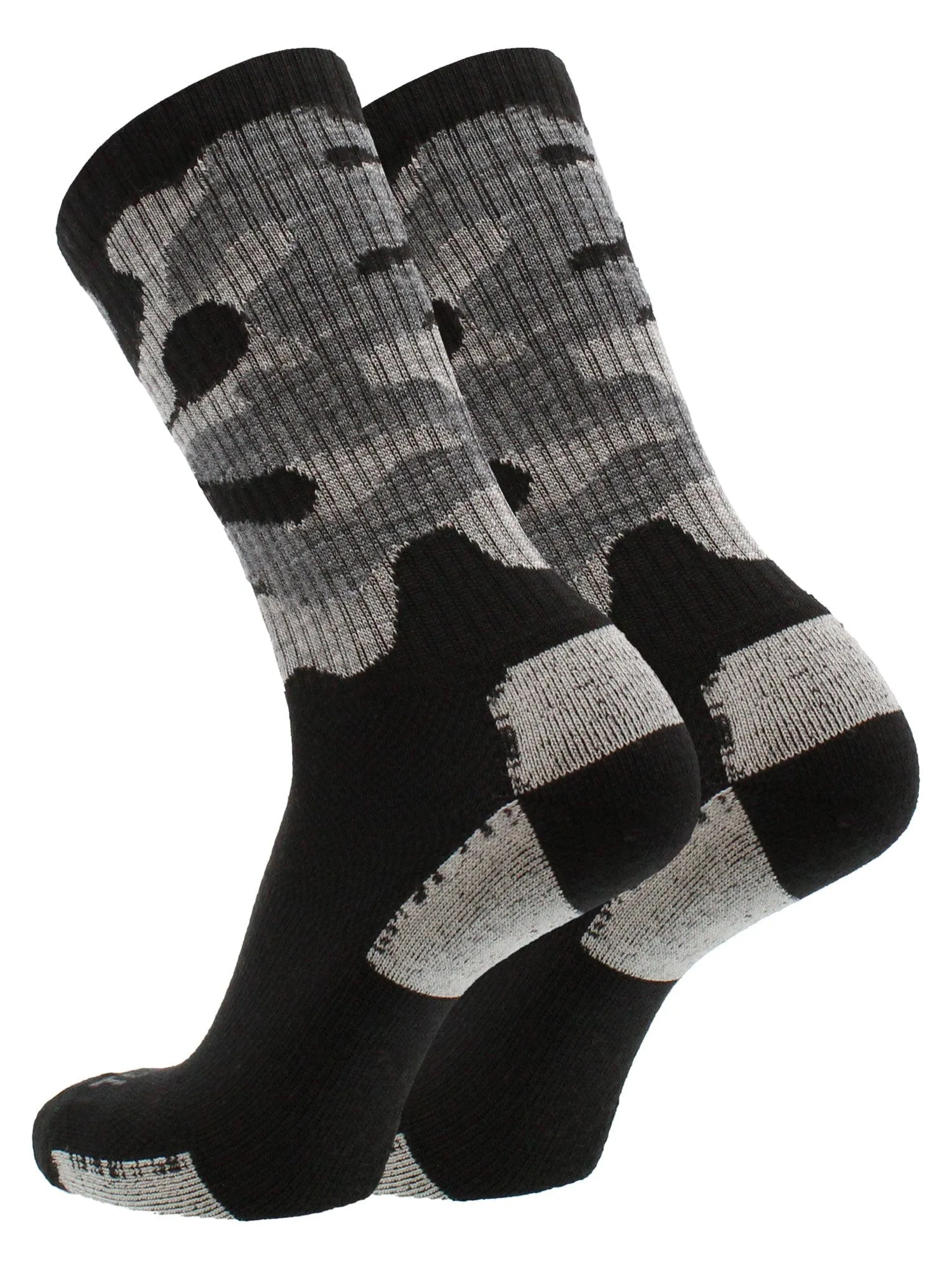 Camo Merino Wool Hiking Socks For Men & Women