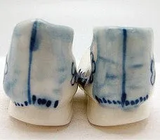 Ceramic Miniatures Delft Blue Pair of Boots