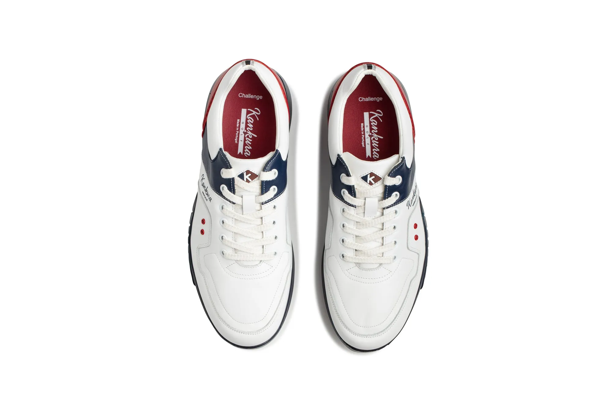 Challenge 01  White|Navy|Red  Men's Golf Shoes CH001 06