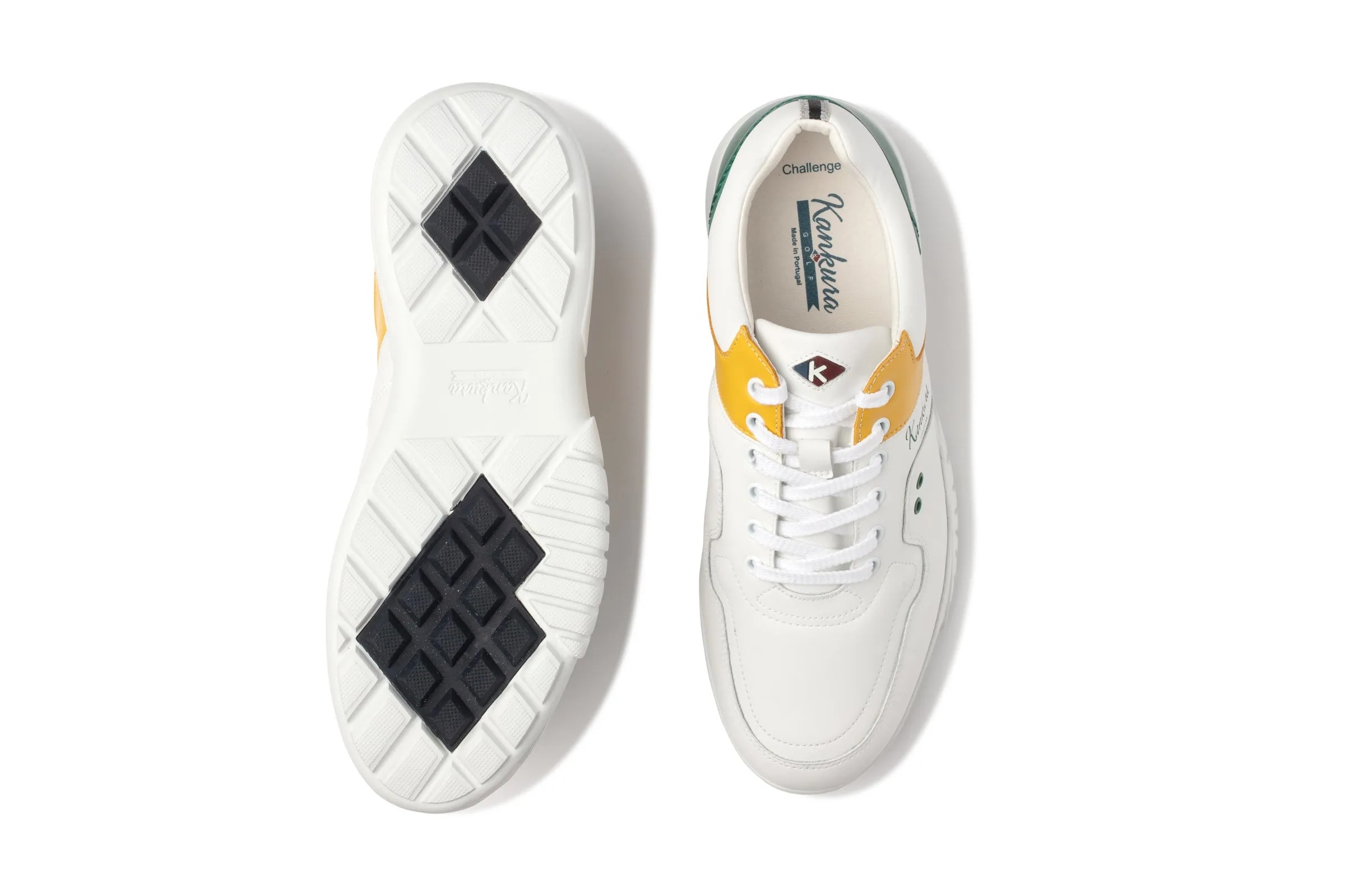 Challenge 01   White|Yellow|Green  Men's Golf Shoes  CH001 14