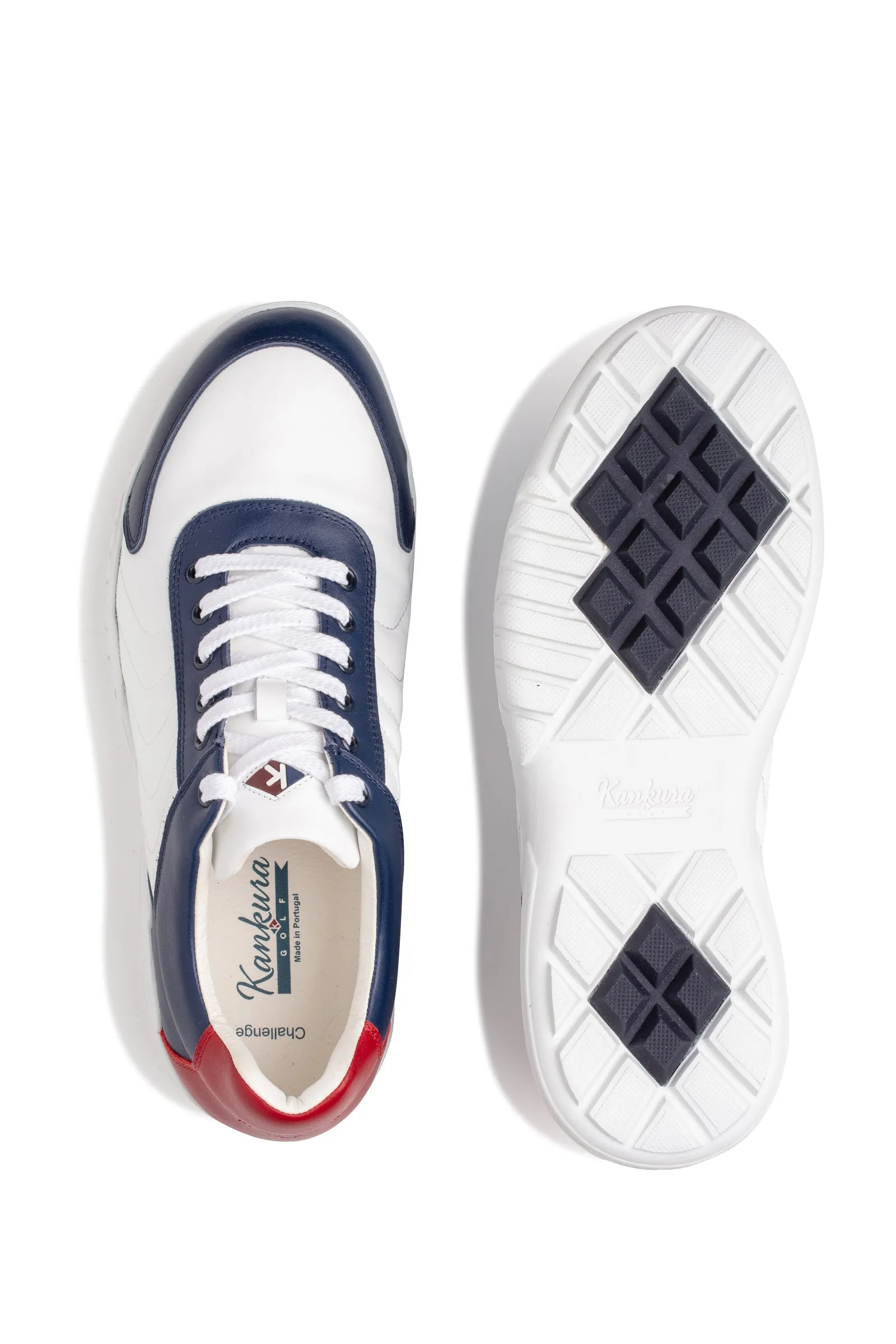 Challenge 09 White|Blue|Red  Men's Golf Shoes  CH009 01