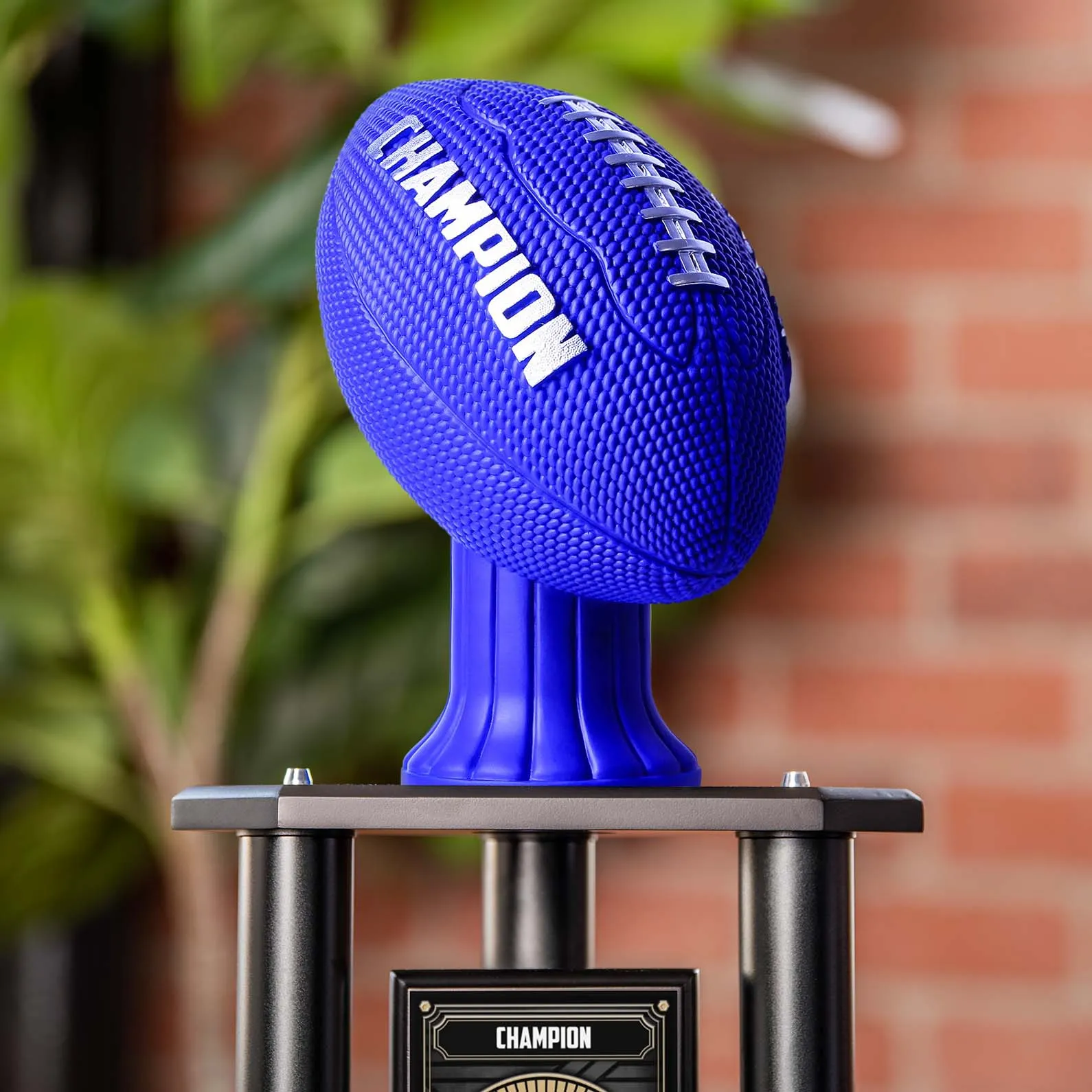 Champion Football Trophy Topper - Blue