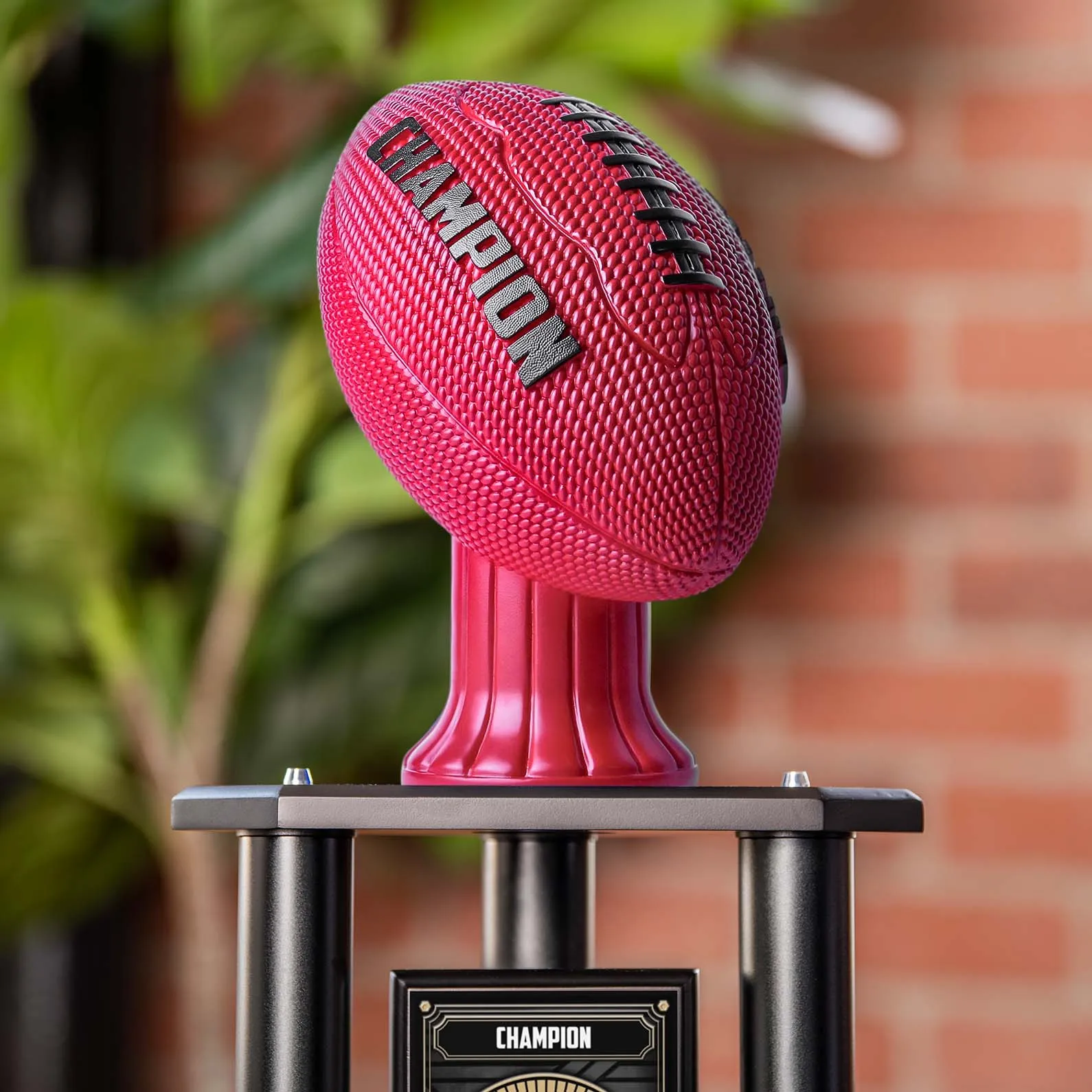 Champion Football Trophy Topper - Red