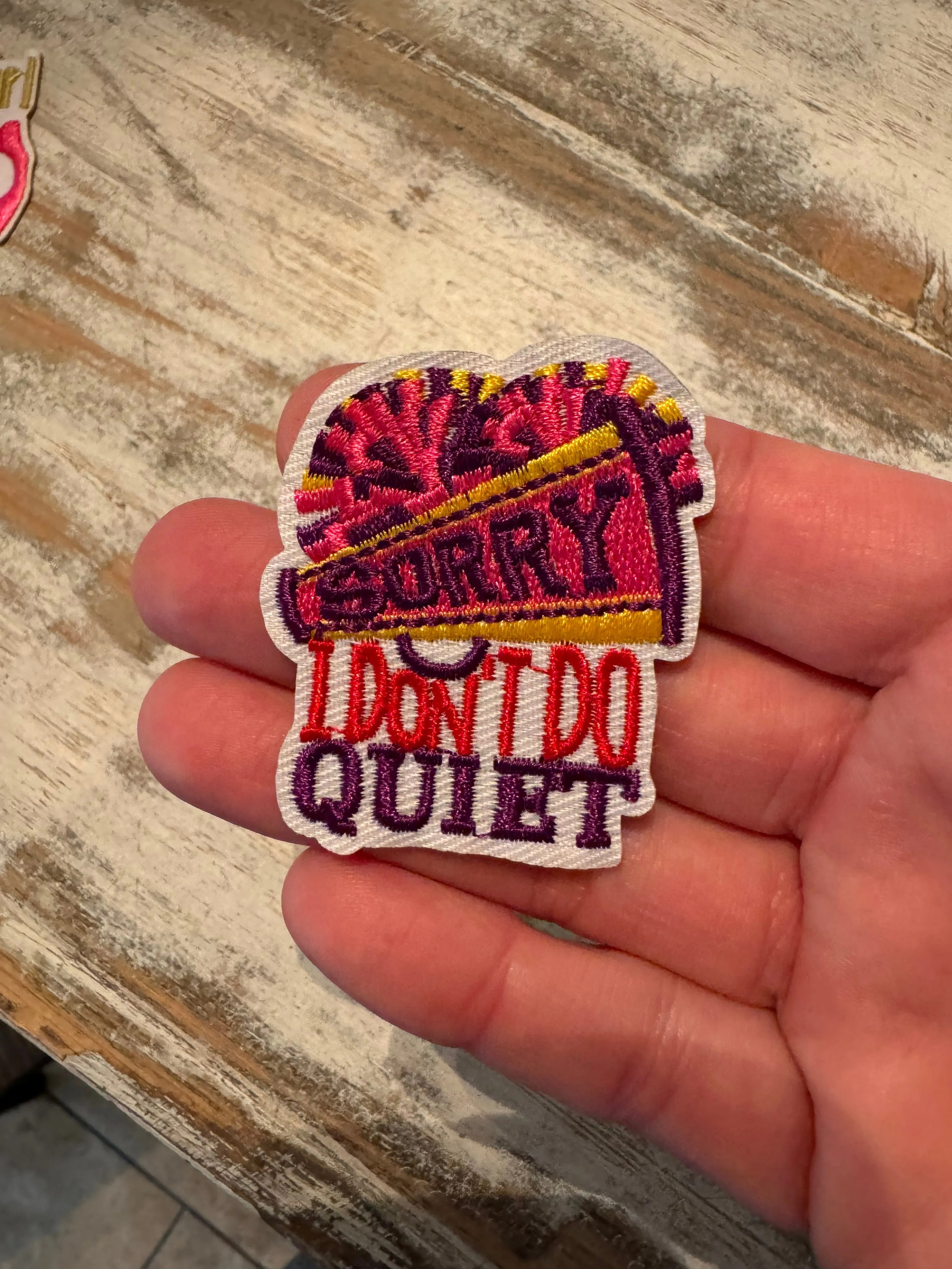 Cheer Themed Iron On Patches