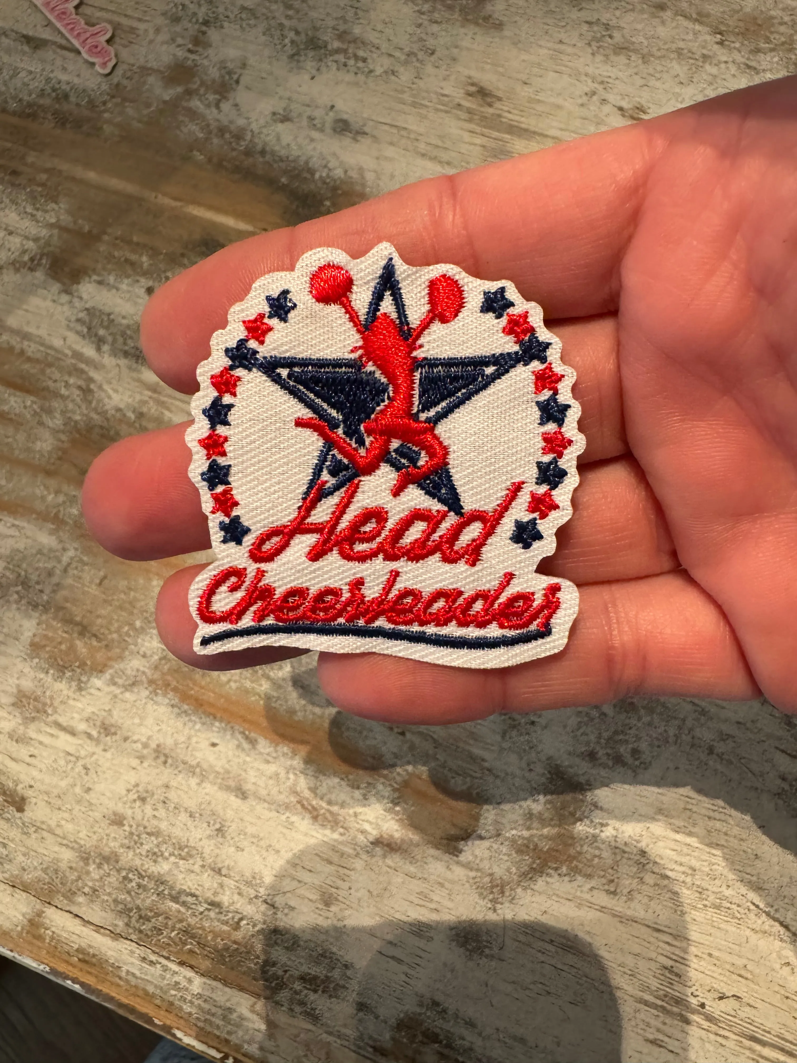 Cheer Themed Iron On Patches