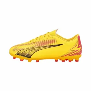 Childrens Football Boots Puma ULTRA PLAY MG Yellow