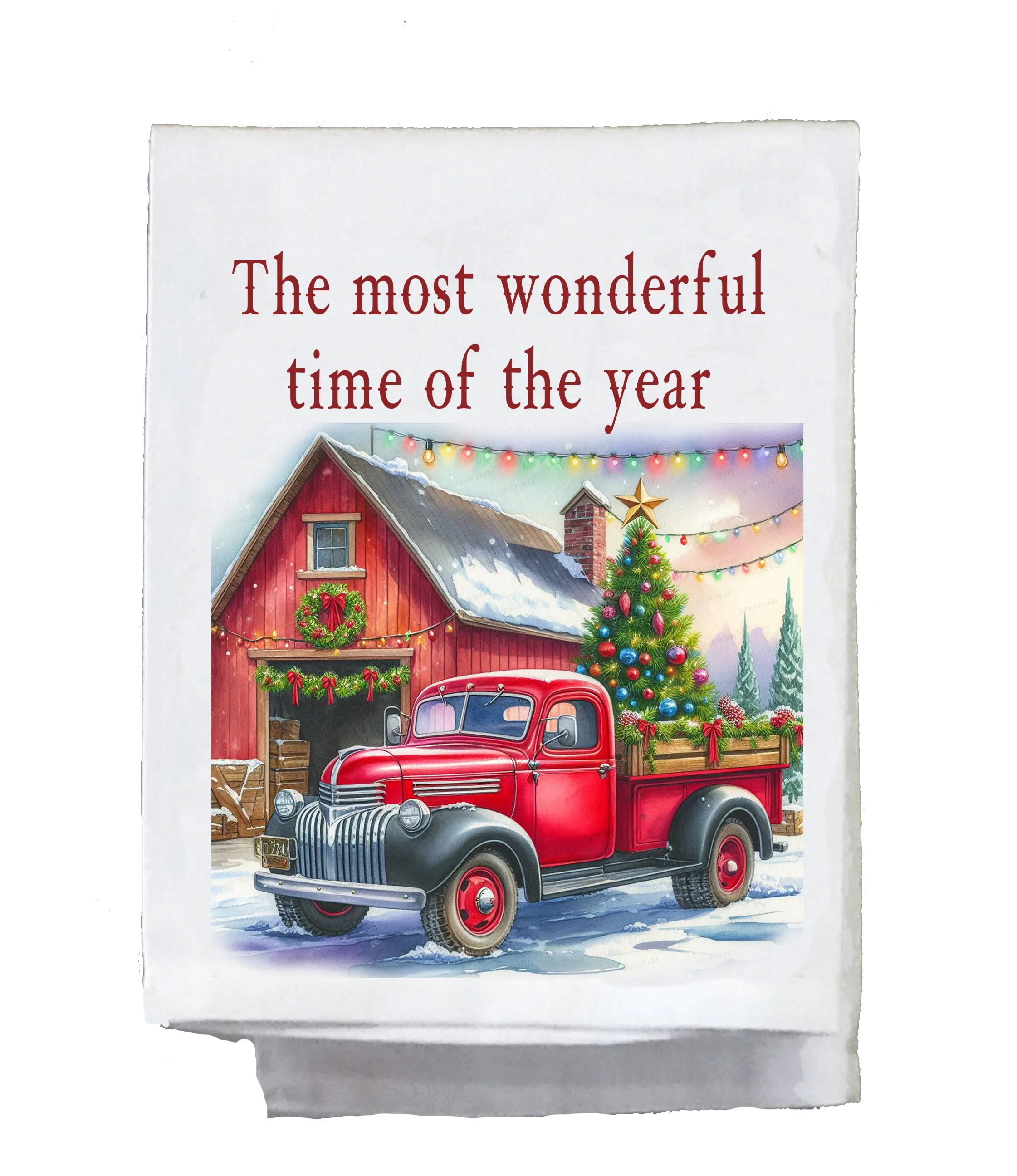 Christmas, Country, Red Barn, The most wonderful time of the year