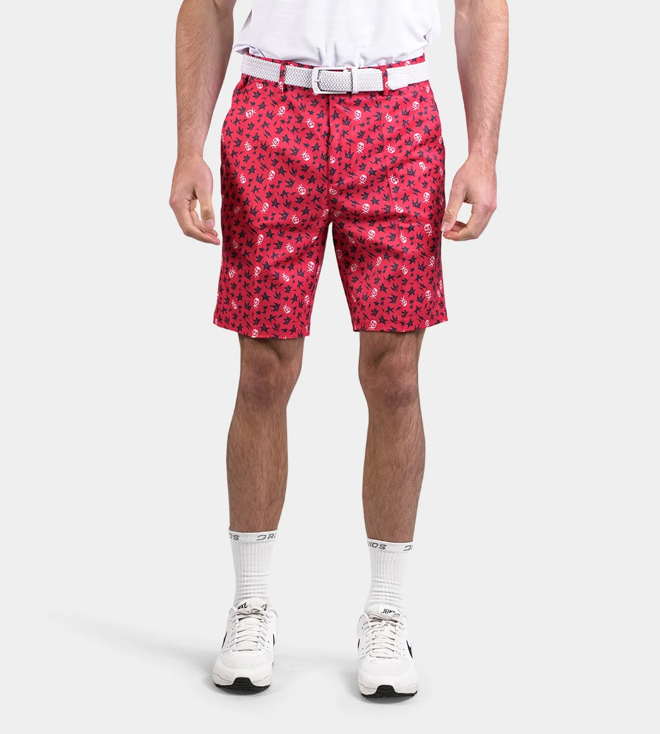 CLIMA GRUNGE SKULLZ SHORTS - RED