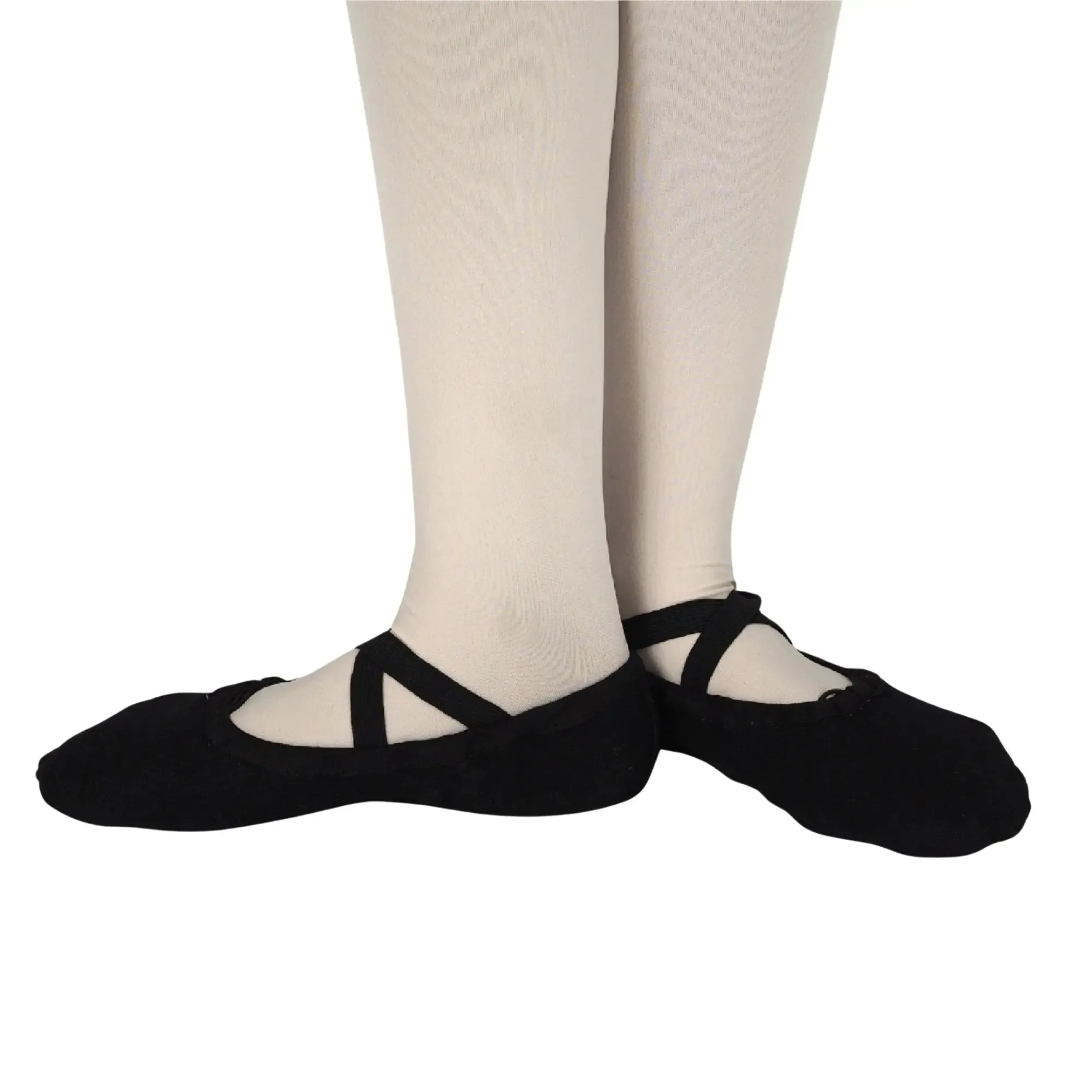 Combo - Unisex Split Sole Ballet Canvas Flats/Shoes   Ultra Soft Convertible Tights for Ballet