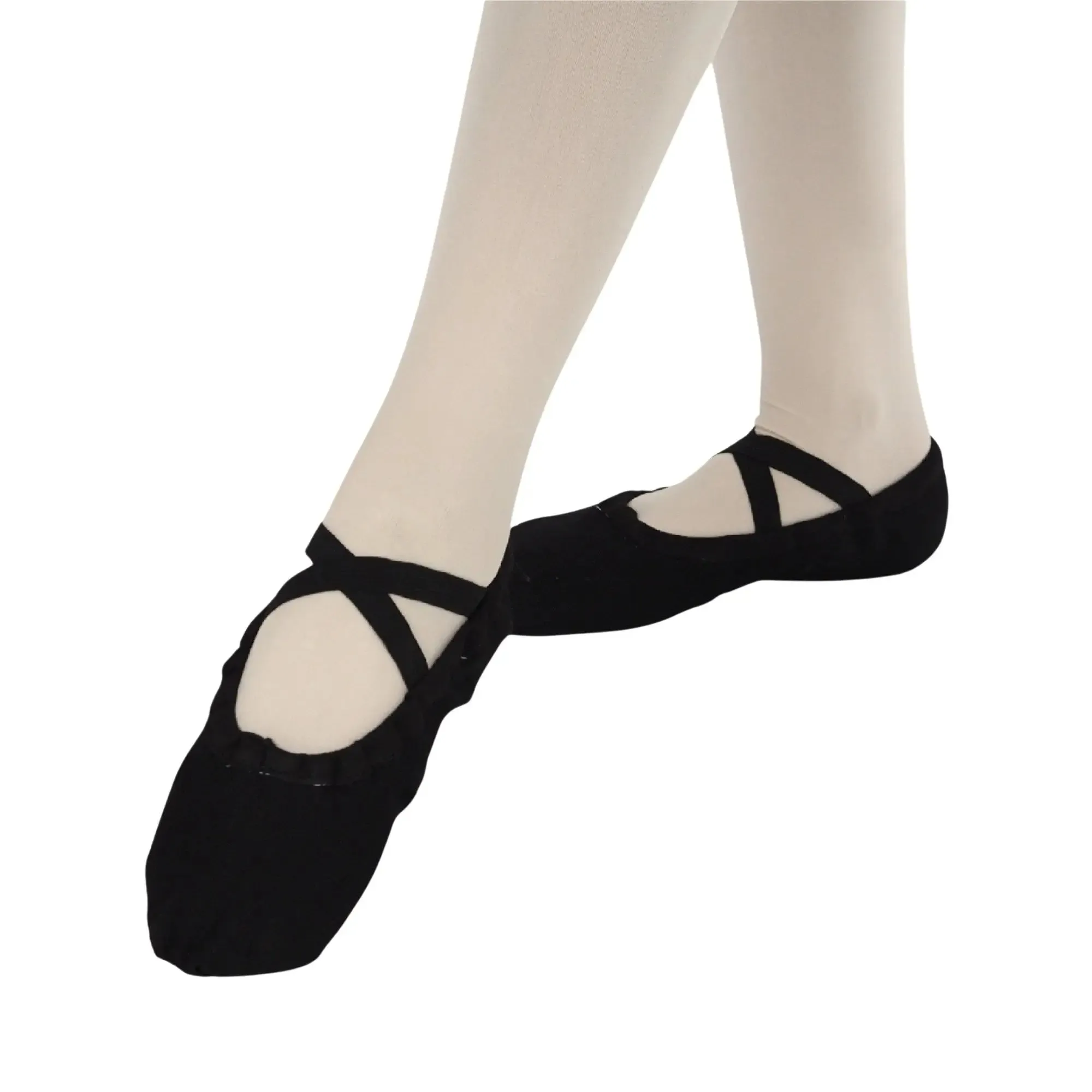 Combo - Unisex Split Sole Ballet Canvas Flats/Shoes   Ultra Soft Convertible Tights for Ballet