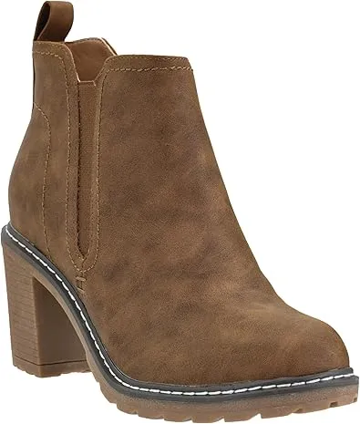 Corky's Bite Me Heeled Bootie in Dark Cognac