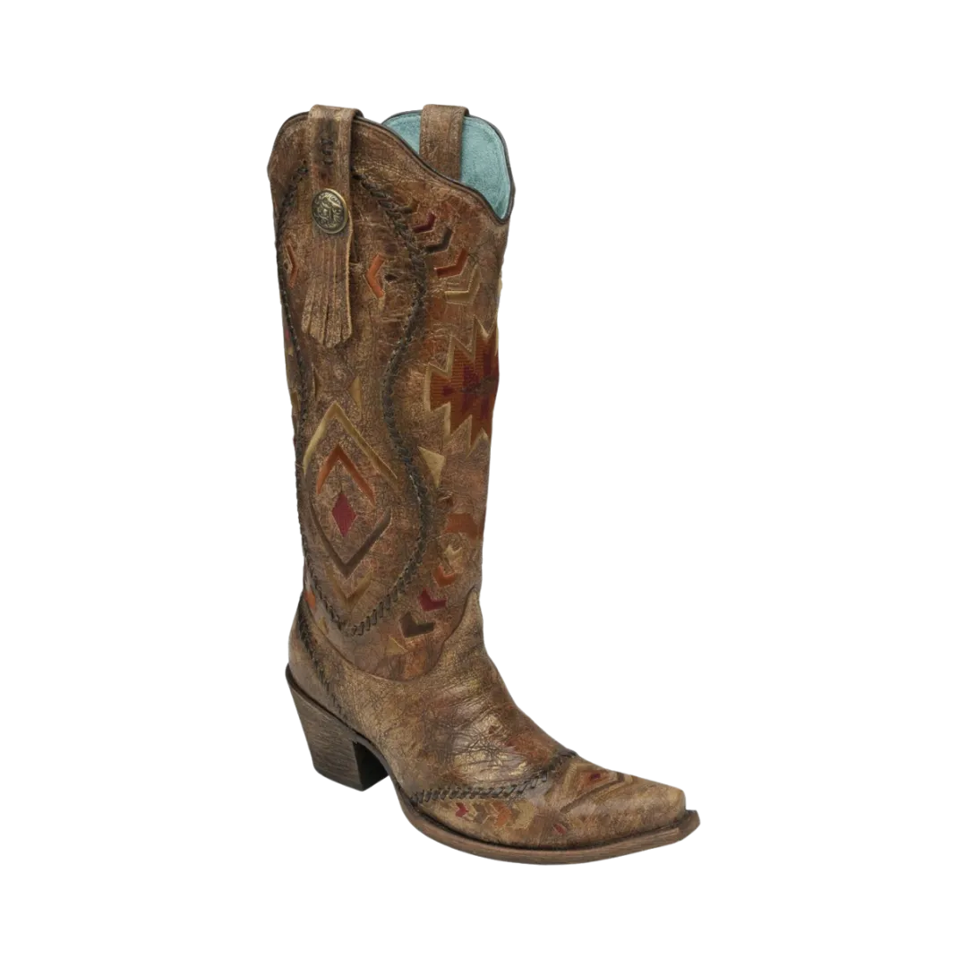 Corral Boots Women's Aztec Embroidered Whipstitched Boot