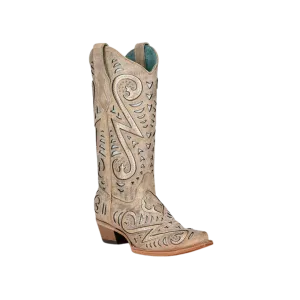 Corral Boots Women's Bone Inlay Cowgirl Boots