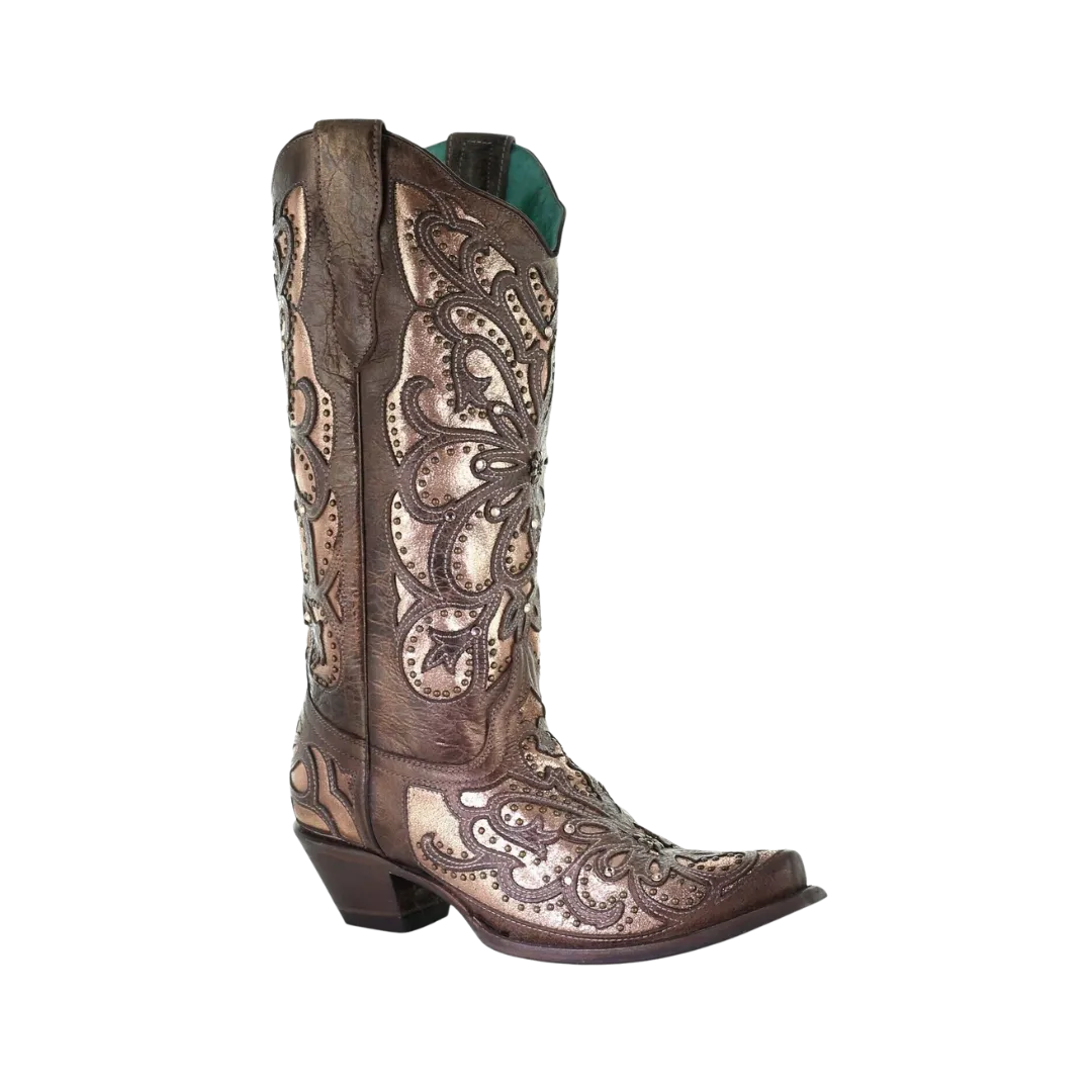 Corral Boots Women's Metallic Inlay Brown Boots