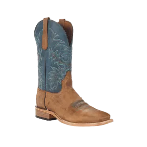 Corral Boots Women's Tan Blue Embroidered Boot