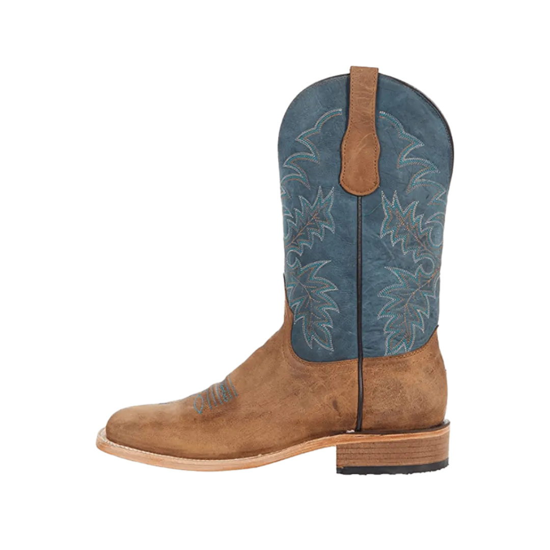 Corral Boots Women's Tan Blue Embroidered Boot