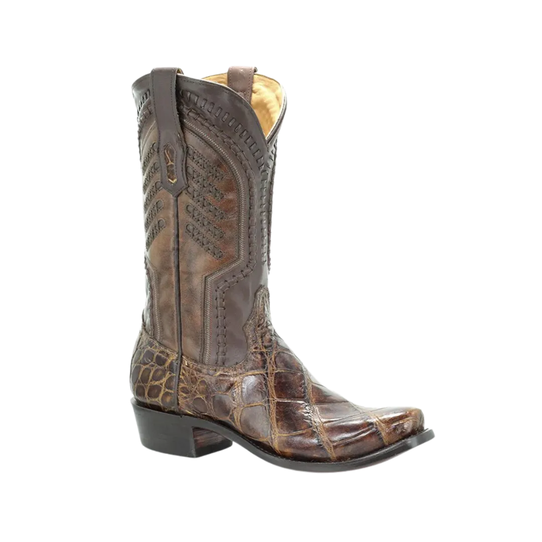 Corral Men's Jeremiah Alligator Whiskey Honey Boots