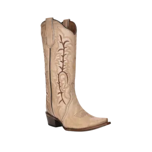 Corral Women's Handcrafted Sand Embroidered Cowgirl Boots