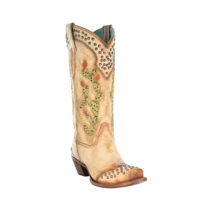 Corral Women's Saddle Embroidery Cactus Boots