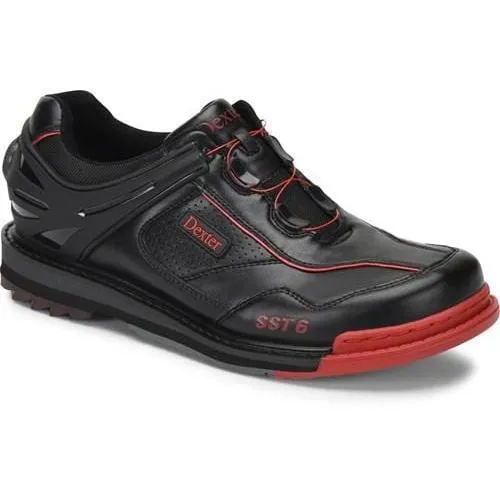 Dexter Mens SST 6 Hybrid BOA Black Red Right Hand