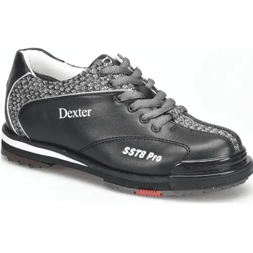 Dexter Women’s SST 8 Pro Right/Left Hand Wide Bowling Shoes Black/Grey