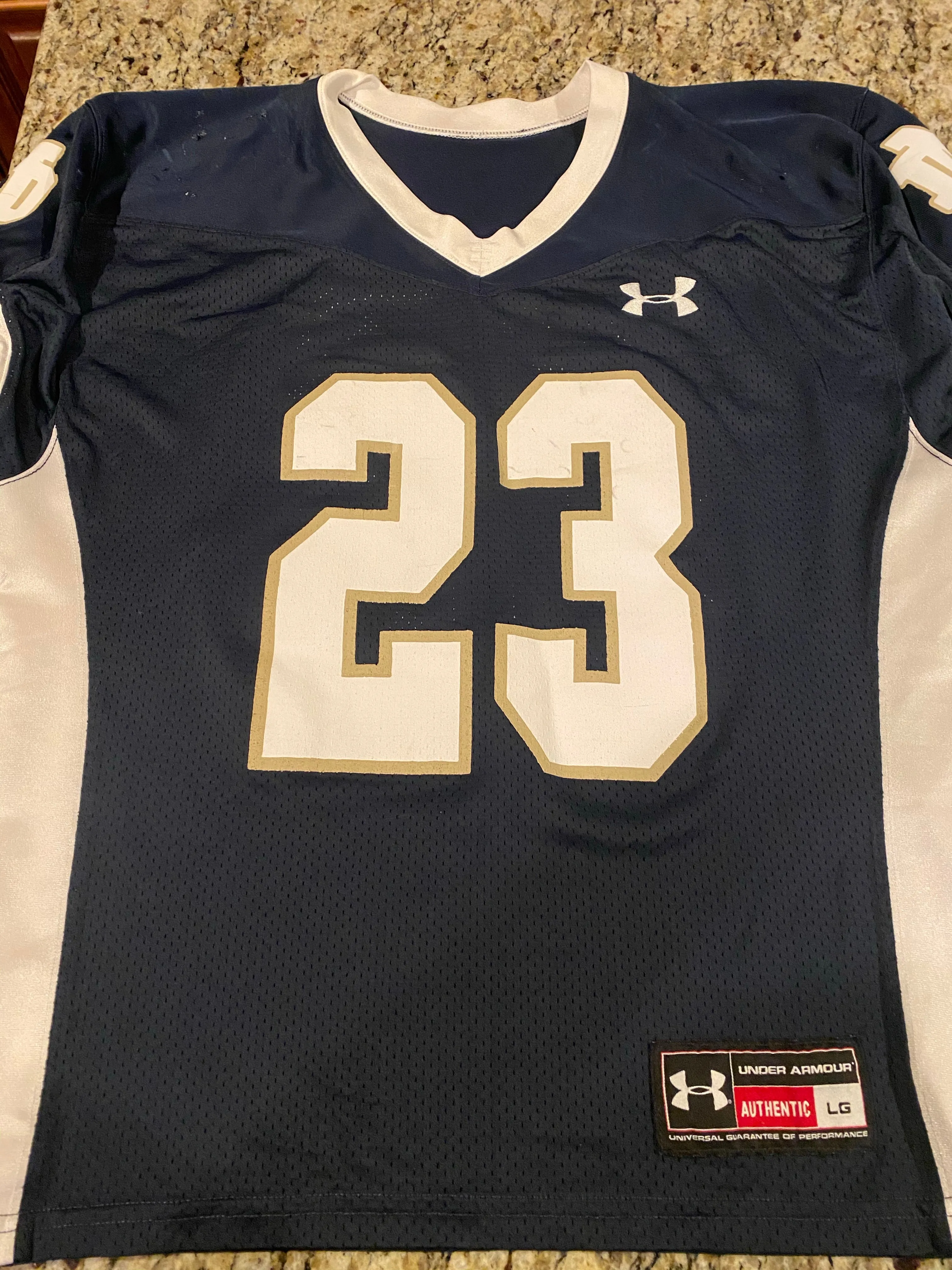 Drue Tranquill Notre Dame Football Practice Worn Game Jersey Under Armour #23