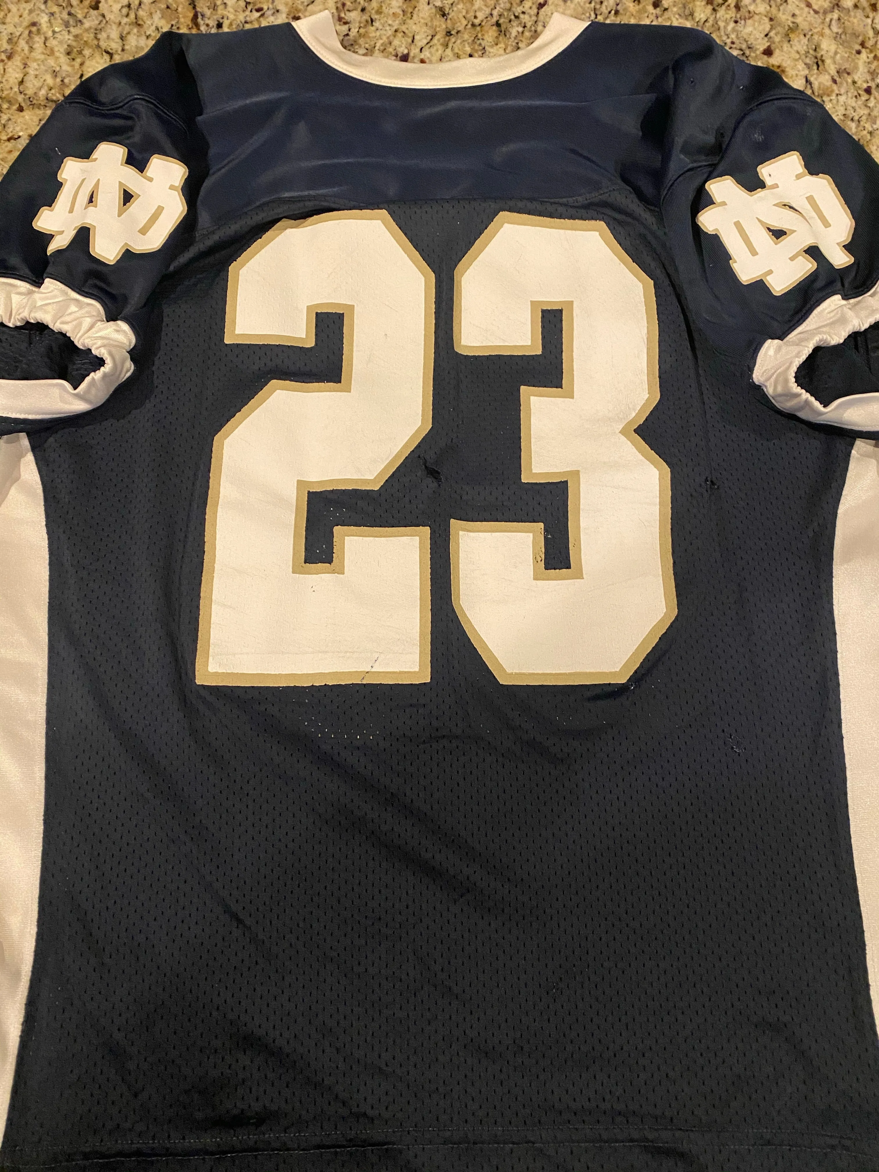 Drue Tranquill Notre Dame Football Practice Worn Game Jersey Under Armour #23