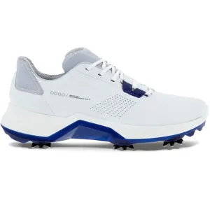 ECCO Biom G5 Waterproof Spiked Shoes - White/Blue Depths