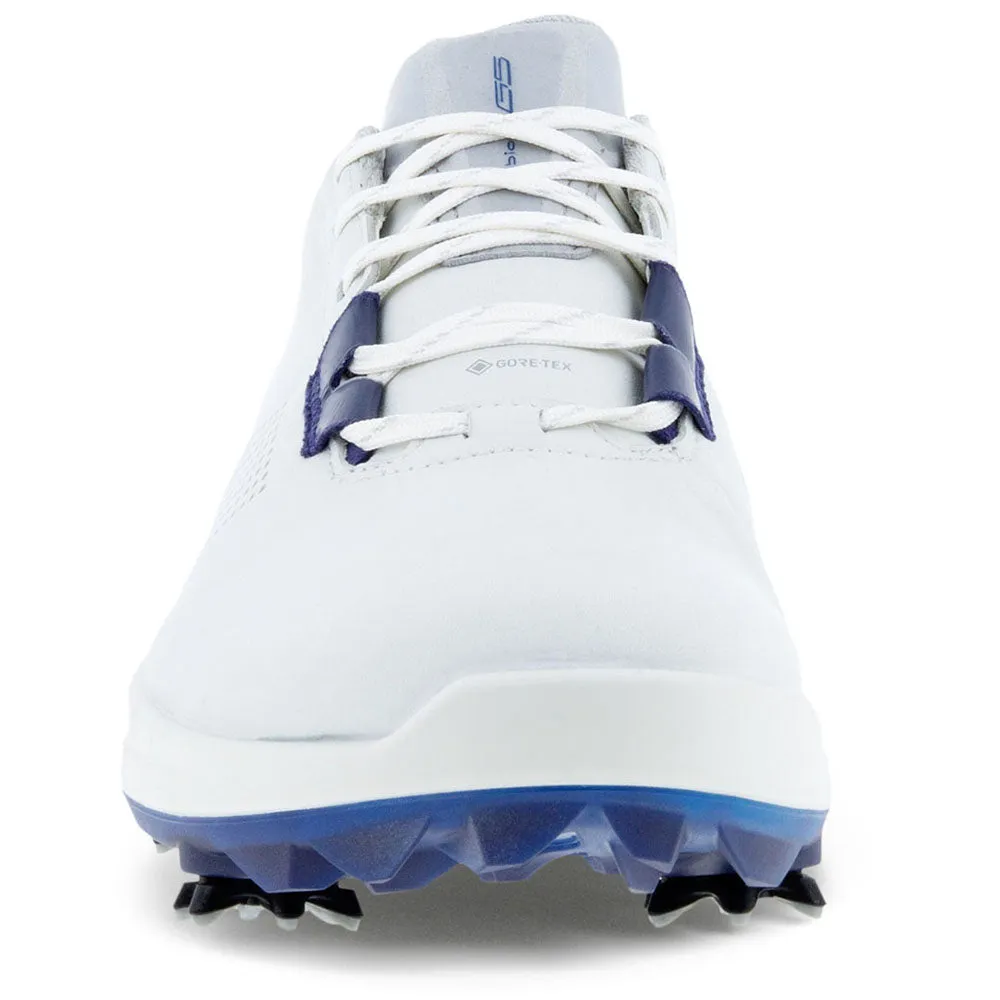 ECCO Biom G5 Waterproof Spiked Shoes - White/Blue Depths