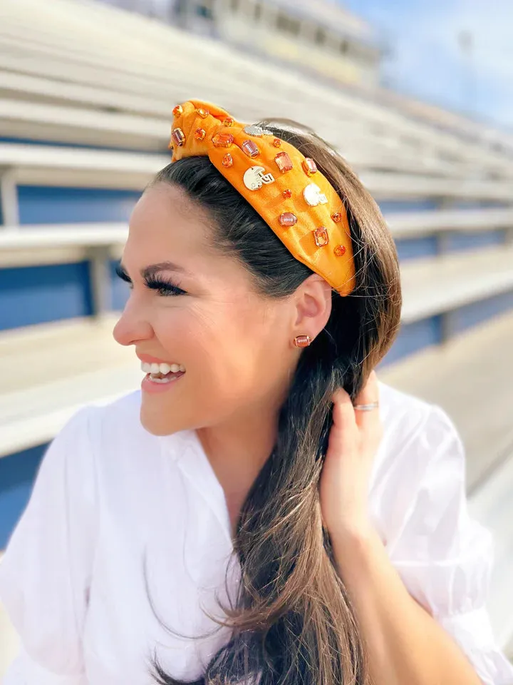 Fan Gear Football Headband - Orange [Brianna Cannon]