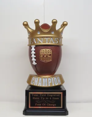 Fantasy Football League Trophy FFL Trophy ** SEE DESCRIPTION ** 11" League Champion Champ Trophy Crown Football League