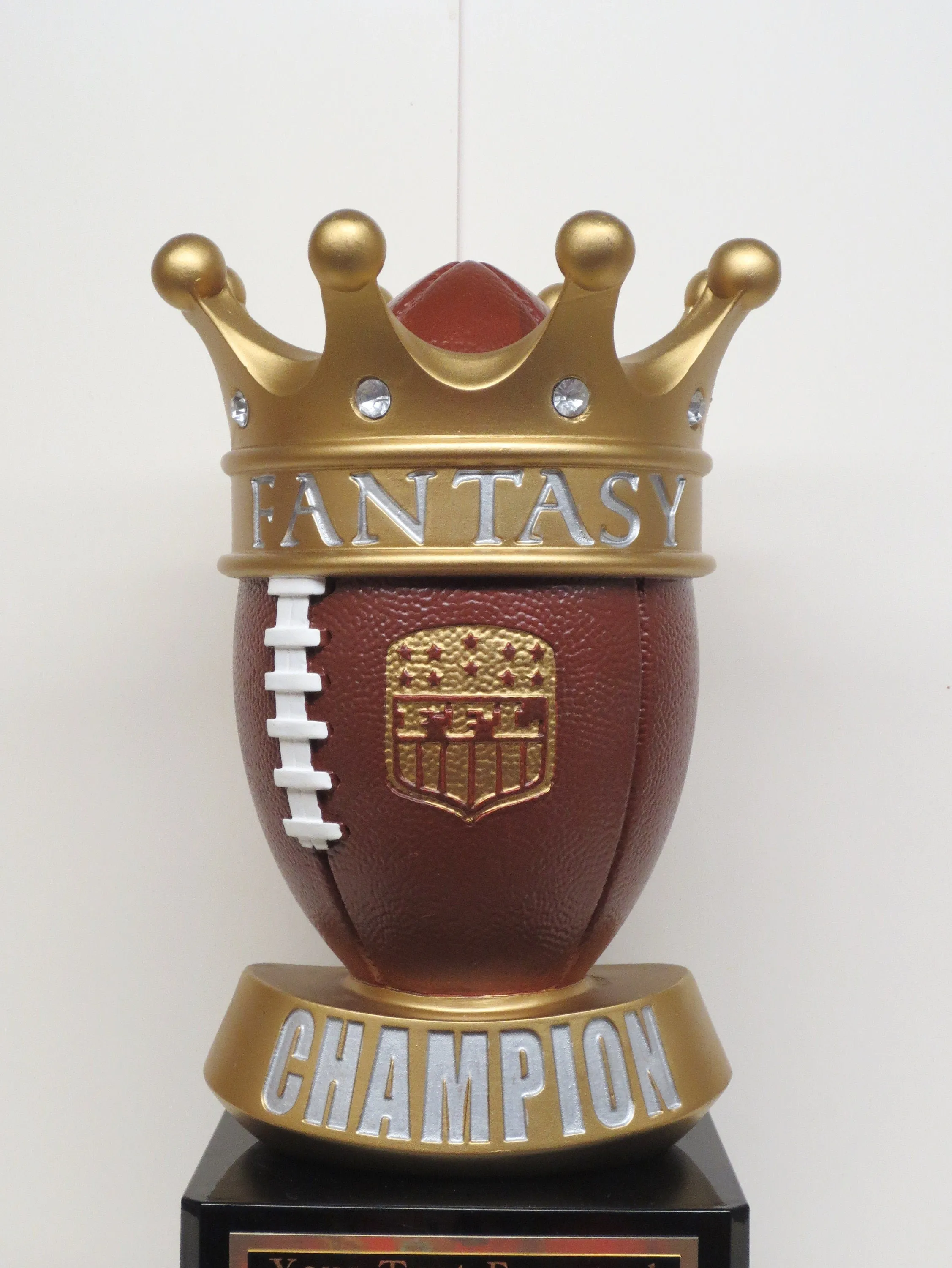 Fantasy Football League Trophy FFL Trophy ** SEE DESCRIPTION ** 11" League Champion Champ Trophy Crown Football League