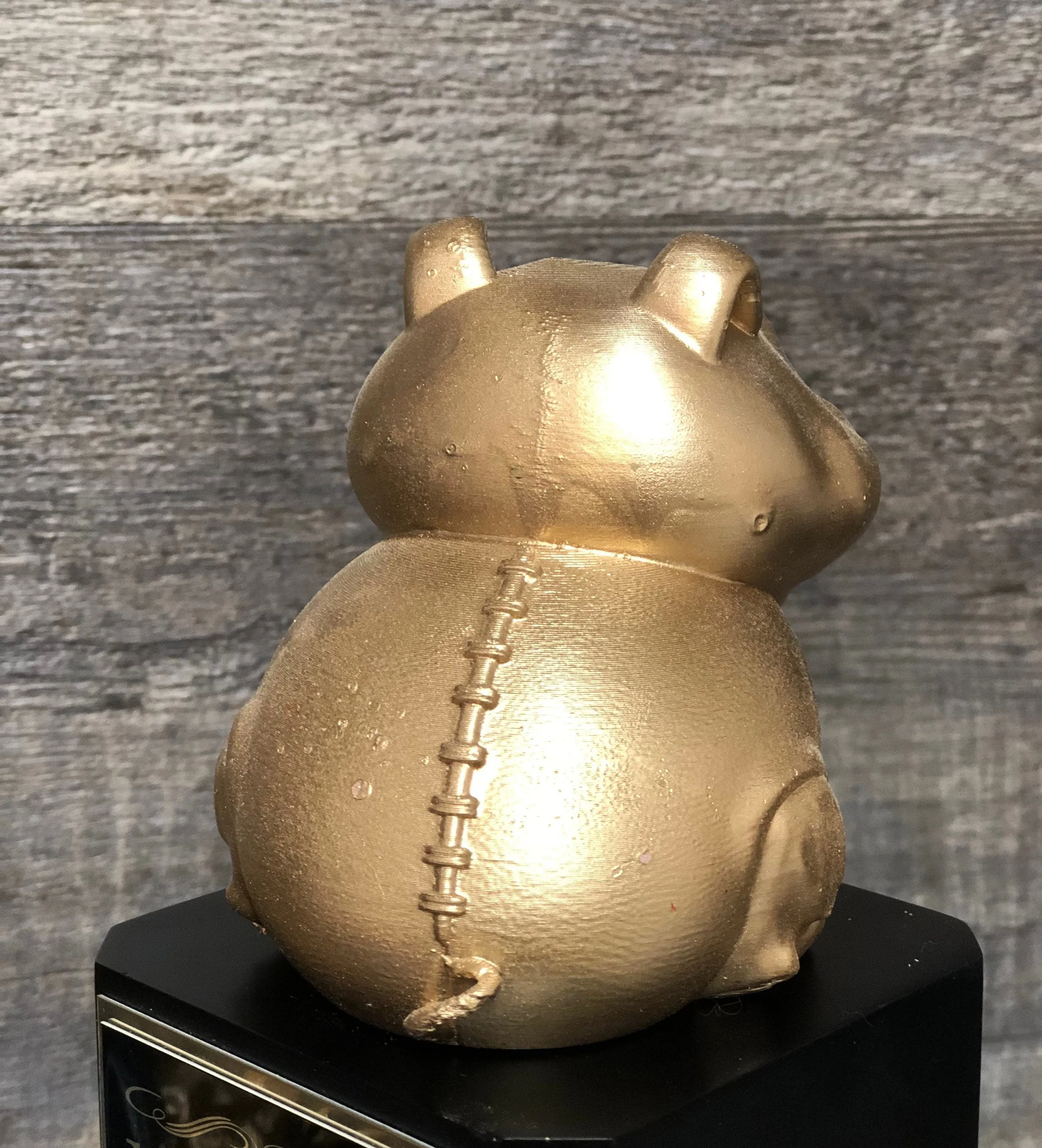 Fantasy Football League Trophy Pig Skin Trophy Award Perpetual FFL Trophy 10.5" Champion / Loser Trophy Football League Sports Award Winner