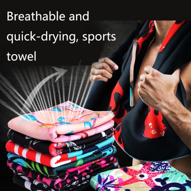 Fitness Cold Towel Outdoor Sports Cooling Quick-Drying Towel, Size: 100 x 30cm(Starry Sky)