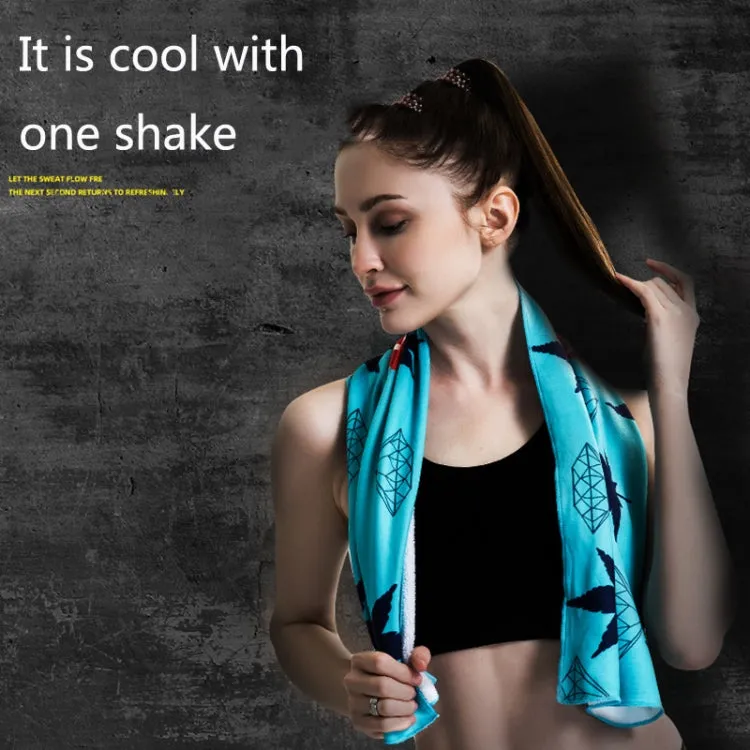 Fitness Cold Towel Outdoor Sports Cooling Quick-Drying Towel, Size: 100 x 30cm(Starry Sky)