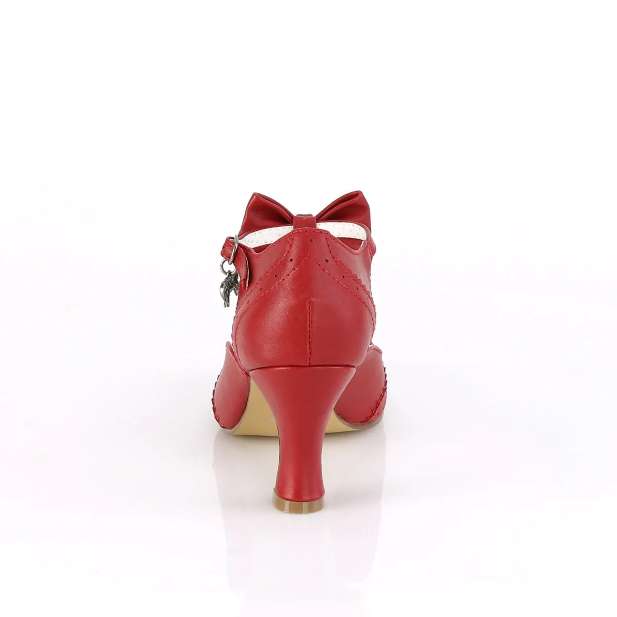 Flapper Red Kitten Heels