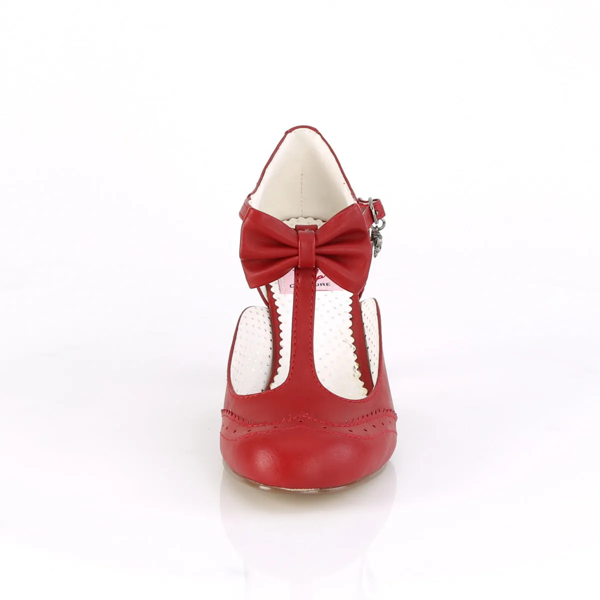 Flapper Red Kitten Heels