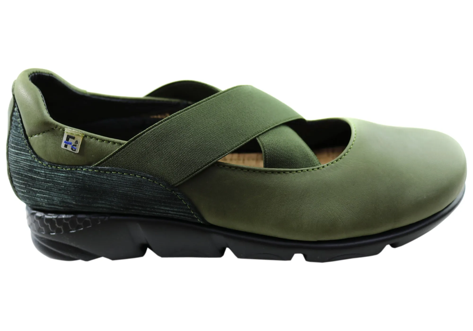 Flex & Go Amorette Womens Comfortable Leather Shoes Made In Portugal