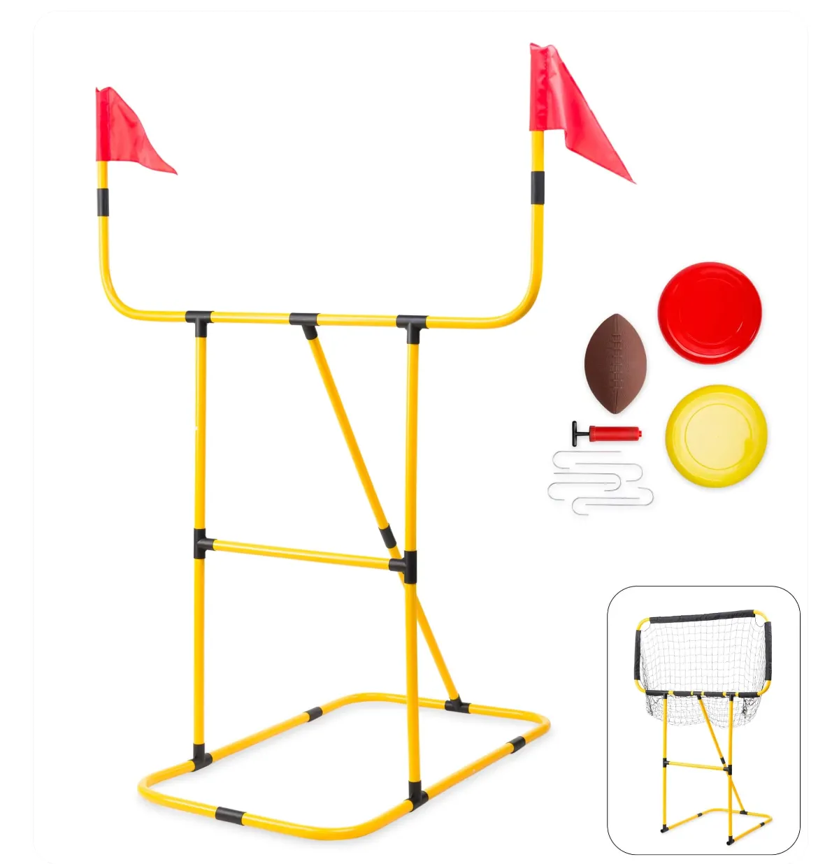 Football and Disc Target Kick 'n Toss Set