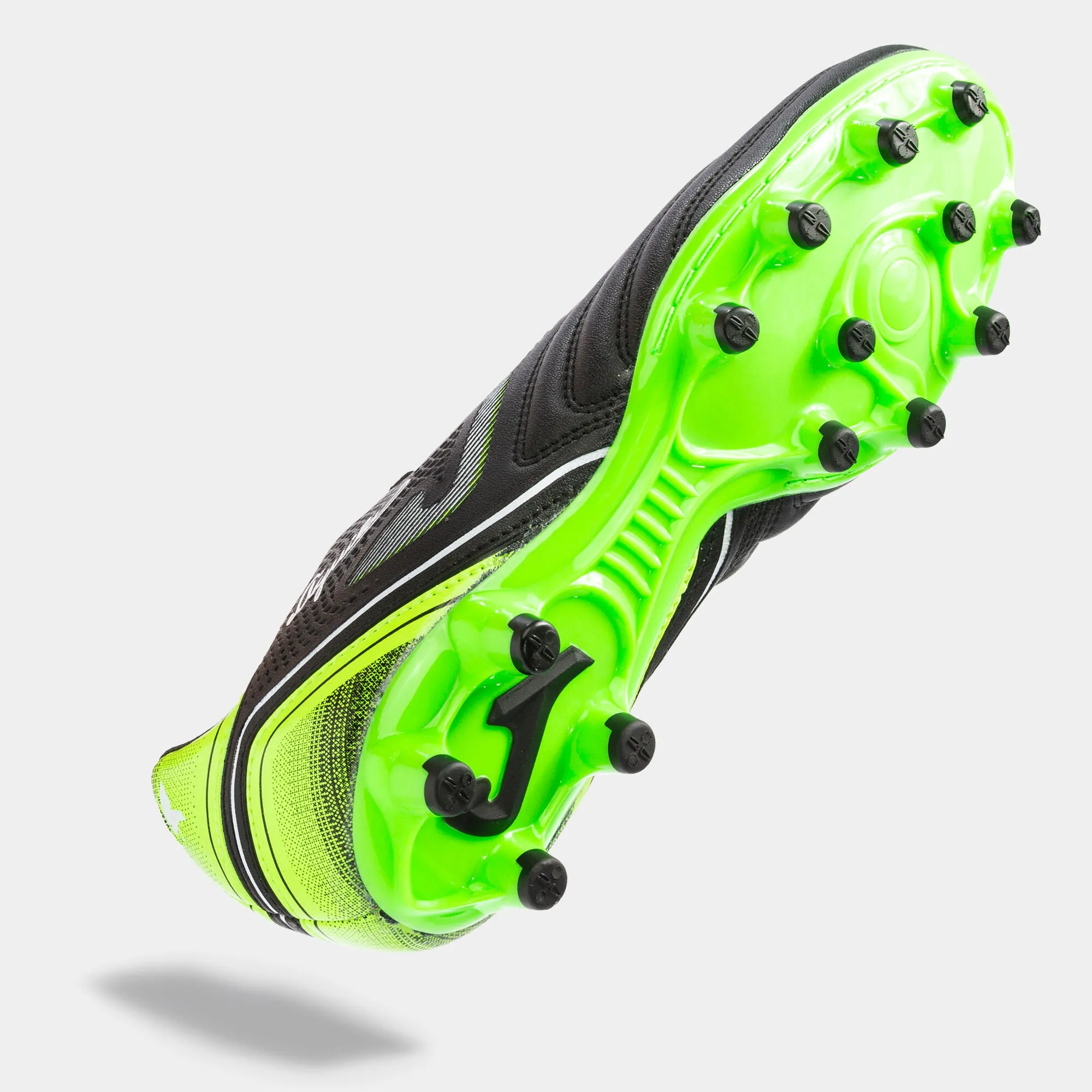 FOOTBALL BOOTS AGUILA 22 FIRM GROUND FG BLACK FLUORESCENT GREEN