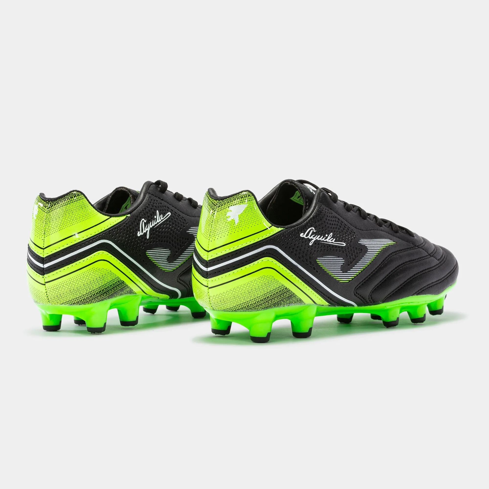 FOOTBALL BOOTS AGUILA 22 FIRM GROUND FG BLACK FLUORESCENT GREEN