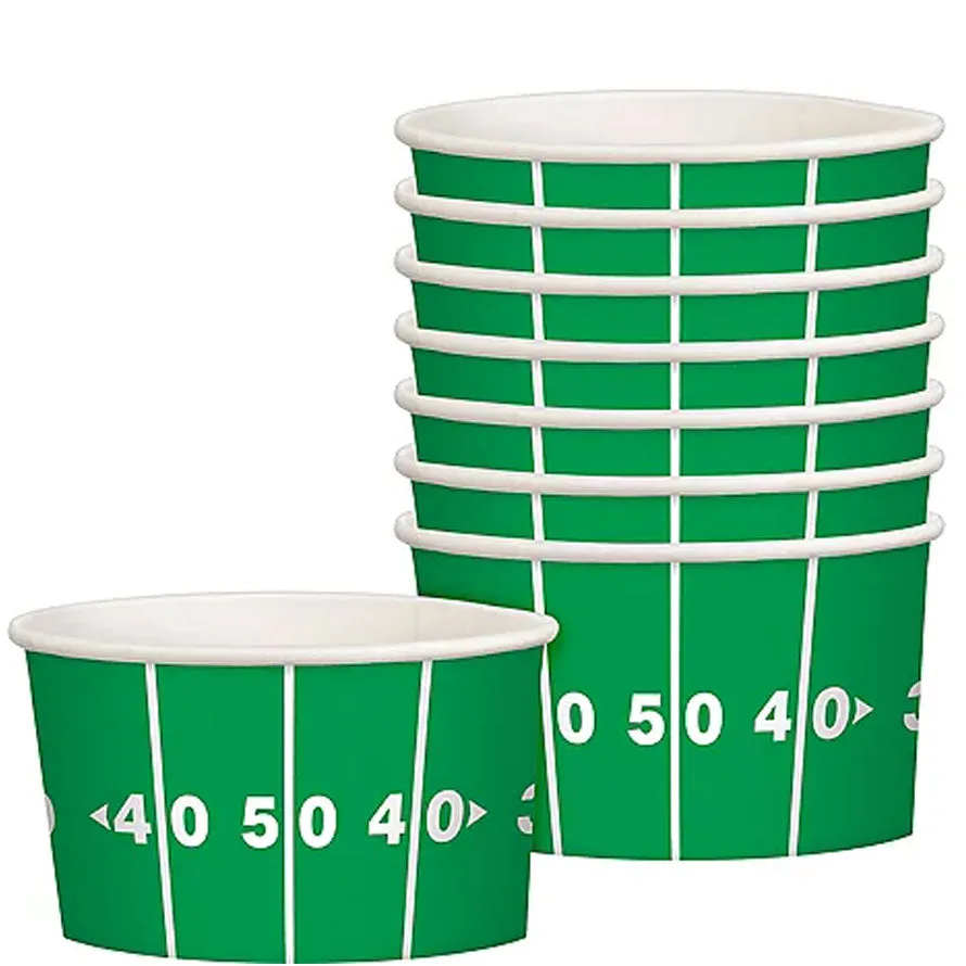 Football Field Treat Cups 9.5oz | 8ct