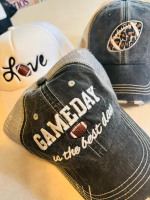 Football hats Gameday is the best day Leopard football Sports Love Unisex Womens Men’s